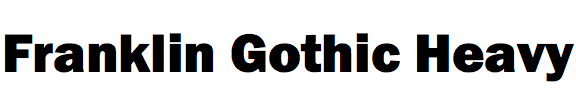 franklin gothic urw font